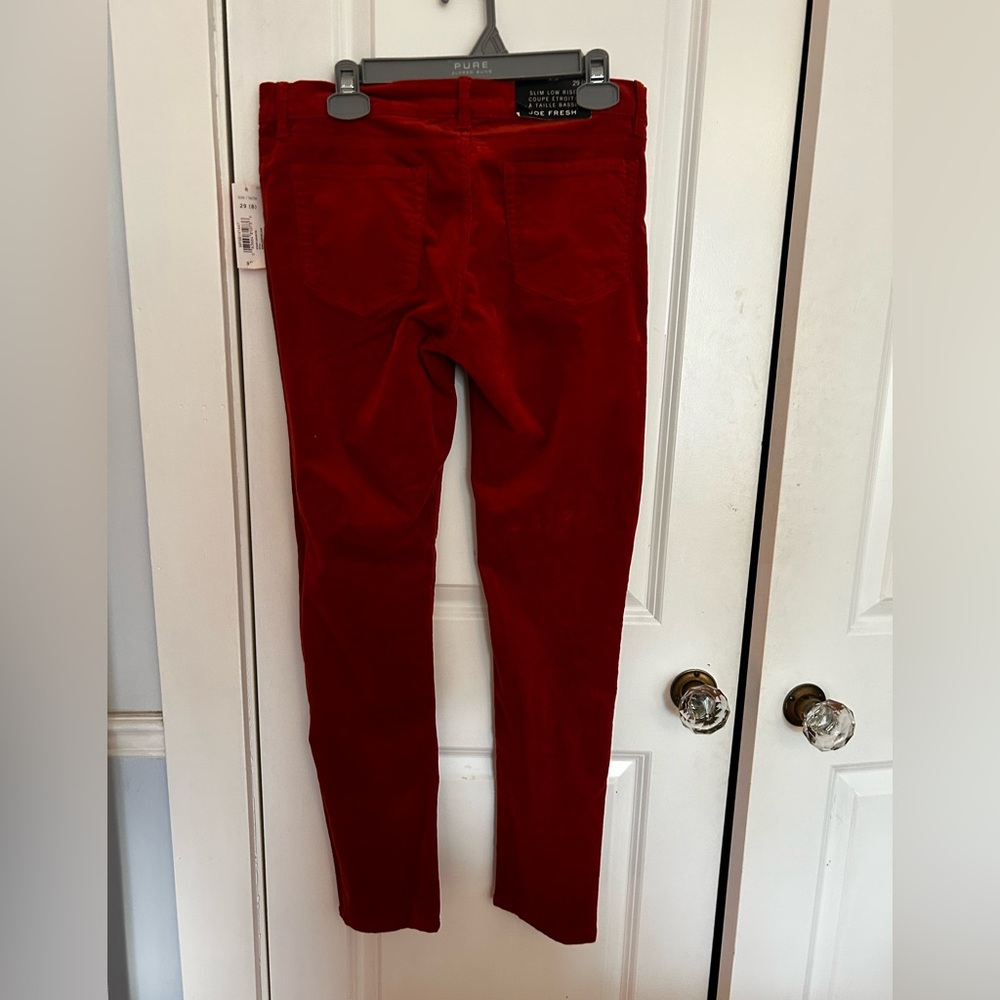 Joe Fresh Orange Skinny Corduroy Jeans Vibrant Style